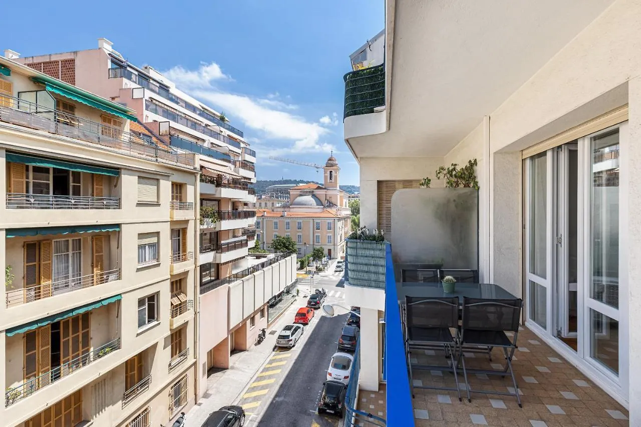 Apartment Ferienwohnung Quiet 1 Bdr Downtown Terrace Ac & Parking Nizza